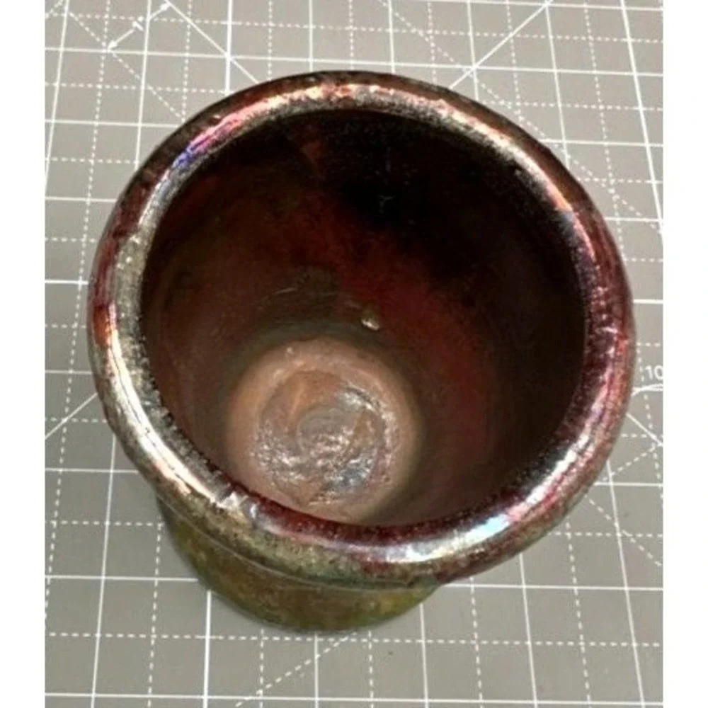 Vintage Ceramic Studio Pottery Vessel Designer JL 4 Inch